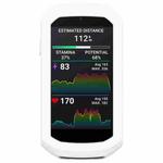 For Garmin Edge 1050 Half Pack Stopwatch Silicone Protective Case(White)