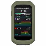 For Garmin Edge 1050 Half Pack Stopwatch Silicone Protective Case(Dark Green)