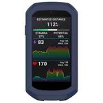 For Garmin Edge 1050 Half Pack Stopwatch Silicone Protective Case(Midnight Blue)