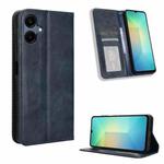 For Samsung Galaxy A06 5G Magnetic Buckle Retro Texture Leather Phone Case(Blue)