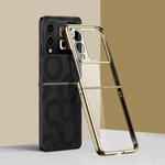 For Huawei nova Flip 6D Electroplating PC Shockproof Phone Case(Gold)