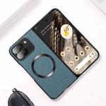 For Google Pixel 9 Pro Fold CD Magsafe Magnetic Cloth Texture Phone Case(Dark Green)