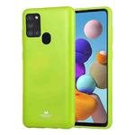 For Samsung Galaxy A21s GOOSPERY JELLY Full Coverage Soft Case(Green)