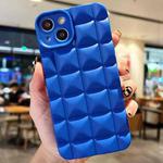 For iPhone 15 Plus 3D Grid TPU Phone Case(Blue)