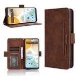 For BLU View 5 Pro Skin Feel Calf Texture Card Slots Leather Phone Case(Brown)