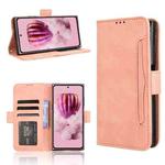 For HMD Skyline Skin Feel Calf Texture Card Slots Leather Phone Case(Pink)