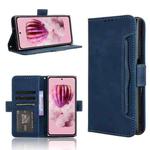 For HMD Skyline Skin Feel Calf Texture Card Slots Leather Phone Case(Blue)