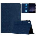 For Samsung Galaxy Tab A7 2020 T500 Honeycomb Embossed Leather Smart Tablet Case(Blue)