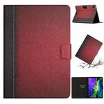 For iPad Pro 11 2024 Stitching Solid Color Flip Leather Smart Tablet Case(Red)