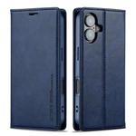 For iPhone 16 Plus LC.IMEEKE RFID Anti-theft Leather Phone Case(Blue)