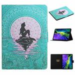 For iPad Pro 11 2024  Colored Drawing Pattern Flip Leather Smart Tablet Case(Mermaid)