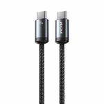 WK WDC-35 Raython Gen2 1m PD65W Type-C to Type-C Fast Charging Data Cable(Black)