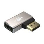 8K 60Hz PD1.4 Male Displayport to Female Displayport Adapter Converter, Angle:Left