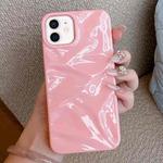 For iPhone 11 Water Ripple Electroplating Paint TPU Phone Case(Pink)