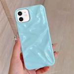 For iPhone 11 Water Ripple Electroplating Paint TPU Phone Case(Sky Blue)