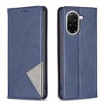For Redmi A5 4G 171.7mm Rhombus Texture Magnetic Leather Phone Case(Blue)