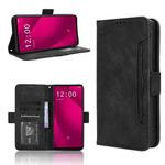 For T-Mobile Revvl 7 Pro 5G Skin Feel Calf Texture Card Slots Leather Phone Case(Black)