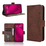 For T-Mobile Revvl 7 Pro 5G Skin Feel Calf Texture Card Slots Leather Phone Case(Brown)