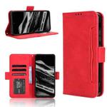 For XReal Beam Pro Skin Feel Calf Texture Card Slots Leather Phone Case(Red)