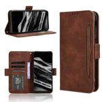 For XReal Beam Pro Skin Feel Calf Texture Card Slots Leather Phone Case(Brown)