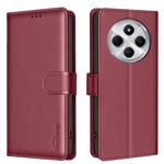 For Redmi 14C 4G Litchi Texture RFID Anti-theft Leather Phone Case(Red)