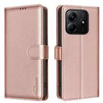 For Redmi Note 14 5G Litchi Texture RFID Anti-theft Leather Phone Case(Gold)