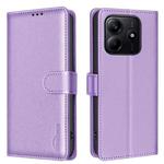 For Redmi Note 14 5G Litchi Texture RFID Anti-theft Leather Phone Case(Purple)