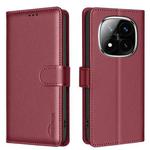 For Redmi Note 14 Pro 5G / Note 14 Pro+ 5G  Litchi Texture RFID Anti-theft Leather Phone Case(Red)