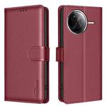 For Redmi K80 / K80 Pro Litchi Texture RFID Anti-theft Leather Phone Case(Red)