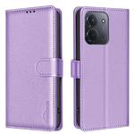 For Redmi 15C 4G 173.1mm / 15C 5G 173.1mm Litchi Texture RFID Anti-theft Leather Phone Case(Purple)