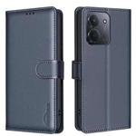 For Redmi 15C 4G 173.1mm / 15C 5G 173.1mm Litchi Texture RFID Anti-theft Leather Phone Case(Blue)