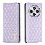 For Redmi 14C 4G Diamond Lattice Magnetic Leather Flip Phone Case(Purple)