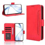 For Fujitsu Arrows Alpha F-51F Skin Feel Calf Texture Card Slots Leather Phone Case(Red)