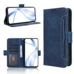 For Fujitsu Arrows Alpha F-51F Skin Feel Calf Texture Card Slots Leather Phone Case(Blue)