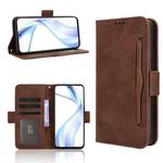 For Fujitsu Arrows Alpha F-51F Skin Feel Calf Texture Card Slots Leather Phone Case(Brown)