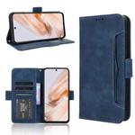 For Redmi 13 4G / Note 13R 5G Skin Feel Calf Texture Card Slots Leather Phone Case(Blue)