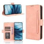 For Redmi Note 14 4G Global Skin Feel Calf Texture Card Slots Leather Phone Case(Pink)