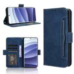 For Redmi Note 14 Pro+ 5G Skin Feel Calf Texture Card Slots Leather Phone Case(Blue)
