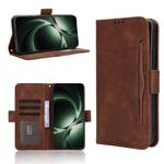 For Redmi K80 Ultra Skin Feel Calf Texture Card Slots Leather Phone Case(Brown)