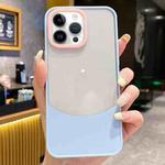 For iPhone 14 Pro Dual Color Stitching PC Hybrid TPU Phone Protective Case(Blue)