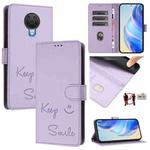 For Nokia 6.3 / G20 / G10 Smile Embossing RFID Leather Phone Case(Light Purple)