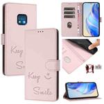 For Nokia XR20 Smile Embossing RFID Leather Phone Case(Pink)