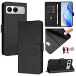 For OnePlus Nord 4 5G Smile Embossing RFID Leather Phone Case(Black)