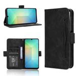 For Samsung Galaxy A06 5G Skin Feel Calf Texture Card Slots Leather Phone Case(Black)