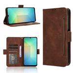 For Samsung Galaxy A06 5G Skin Feel Calf Texture Card Slots Leather Phone Case(Brown)