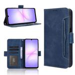 For Samsung Galaxy A07 4G Skin Feel Calf Texture Card Slots Leather Phone Case(Blue)