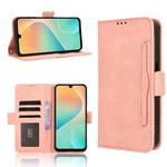 For Samsung Galaxy M36 5G Skin Feel Calf Texture Card Slots Leather Phone Case(Pink)