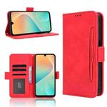 For Samsung Galaxy M36 5G Skin Feel Calf Texture Card Slots Leather Phone Case(Red)