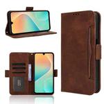 For Samsung Galaxy M36 5G Skin Feel Calf Texture Card Slots Leather Phone Case(Brown)
