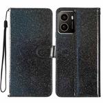 For HMD Pulse+ Glitter Powder Flip Leather Phone Case(Black)